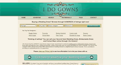 Desktop Screenshot of idogowns.com.au